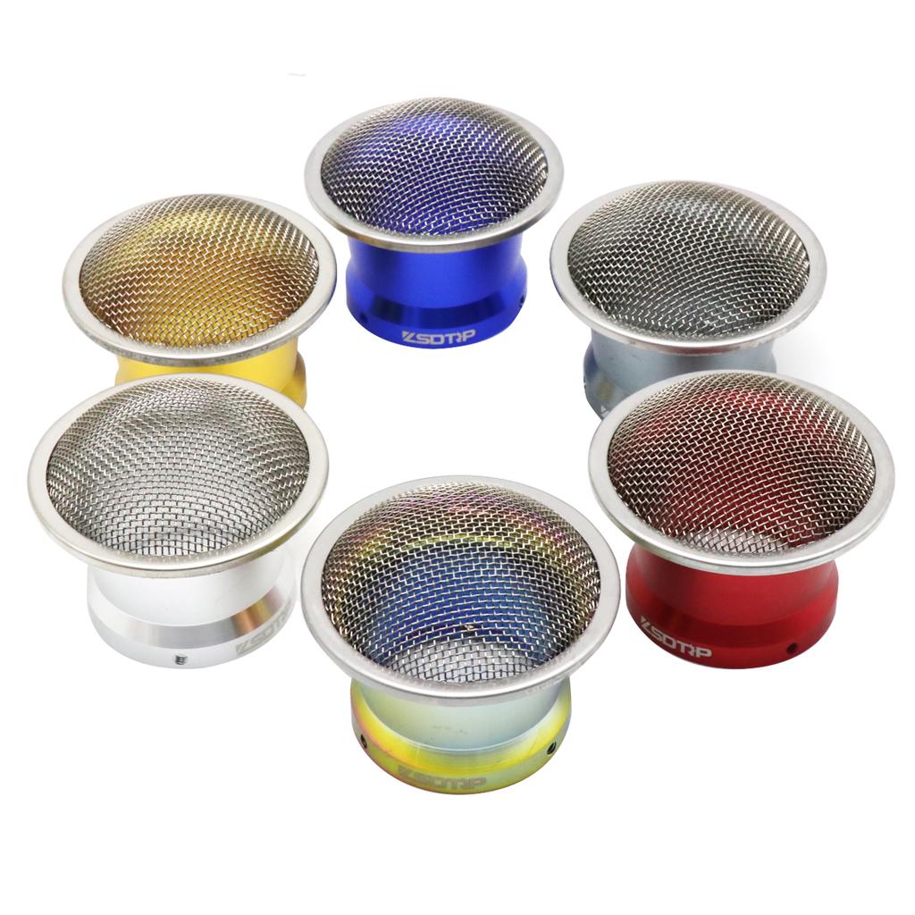 ZSDTRP 50mm Motorcycle Carburetor Velocity Stack Motorcycle Carburetor Air Filter Cup Trumpet With Gauze For PWK 21-34mm PE28 30