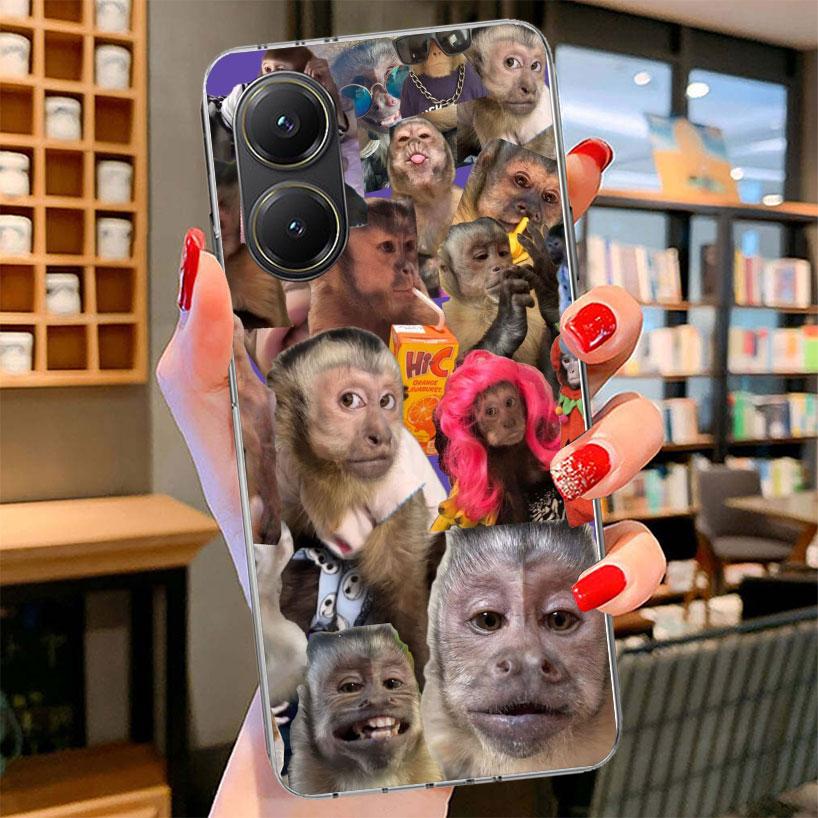 Monkey Memes Phone Case For Xiaomi Poco F7 Ultra X7 X6 X5 Pro M7 Redmi 15C 15 13C 13 12C 12 10C 10 9A 9C 9T 9 Shell Poco F7 Ultr
