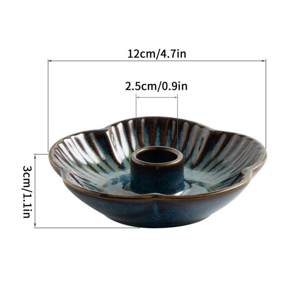Ceramic Candle Holder Multifunctional Decorative Candlestick Holder Atmosphere Decoration