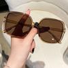 New Large Frame Rice Nail Sunglasses Fashion Women's Outdoor Sunshade Sun Glasses Women Gradient Glasses UV400 Oculos De Sol