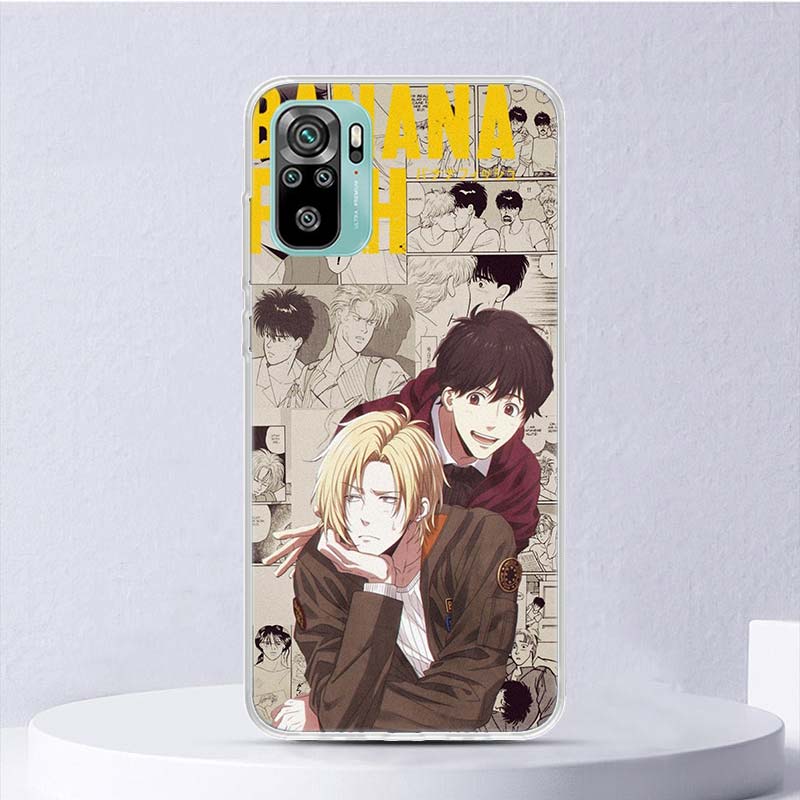 Мягкий чехол для телефона Xiaomi Redmi Note 14 13 12S 11S 10S 12 Pro Plus с принтом из аниме Banana Fish. Чехол 11 10 11E 11T Note14 Shell Coque Не