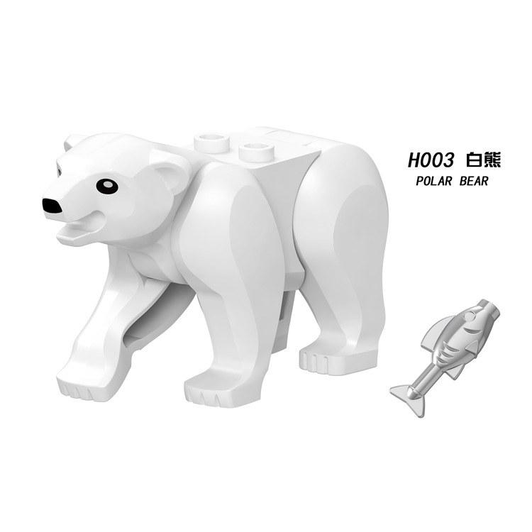 non-toxic Locking Dinosaur Animals Tiger Leopard Polar Bear Elephant Shark Black Camel Building Blocks Toys For Children Animal Locking