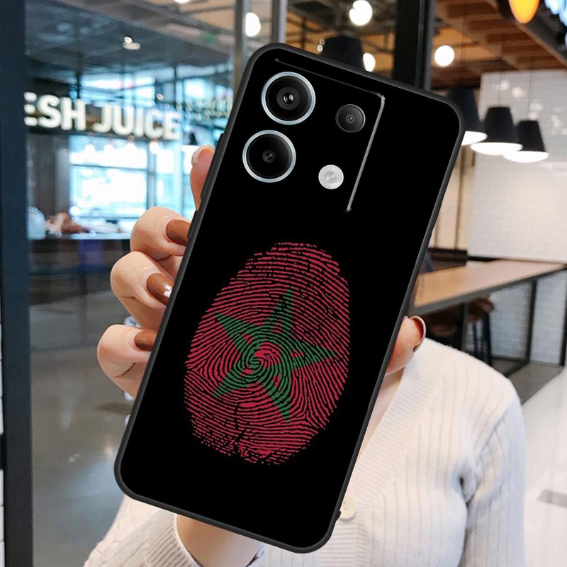Чехол-карта с флагом Марокко для Xiaomi Redmi Note 15 Pro Plus 10 11 12 13 14 Pro Redmi 15 15C 10C 12C 13C 14C