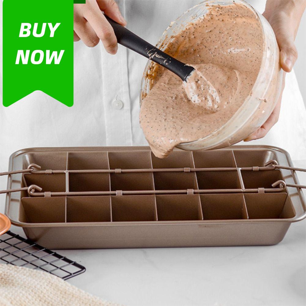 Инструмент для выпечки Антипригарная форма для брауни Утолщенная Многоразовая форма для выпечки брауни Креативная форма для торта Квадратный хлеб