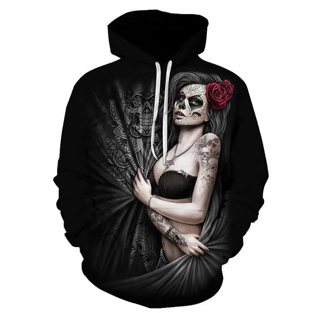 Men's Hoodie 3d Print, Horror Theme Hoodie Fashion Autumn and Winter Men's Sportswear