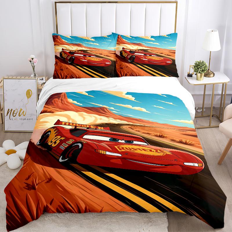 3Pcs Rusteze Mcqueen Bedding Sets For All Sizes New 3D Printed Bed Cover Comforter Duvet Cover Pillowcase Bedroom Decoration