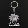 Fashion Flamingo Crane Oconut Tree 51x42mm Pendant 30mm Key Ring Chain   Men Car Gift Souvenirs Keychain