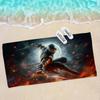 Video Game M-Mortal Kombat Microfiber Blanket Quick Drying Beach Towels Oversized Printing Super Absorbent Pool Towel Blanket