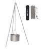 Stainless Tripod Camping Tripod Tripod Tripod Stainless Steel Cookware Lightweight 428g Compact Camping Outdoor Solo Camping Chain Adjustment Logo