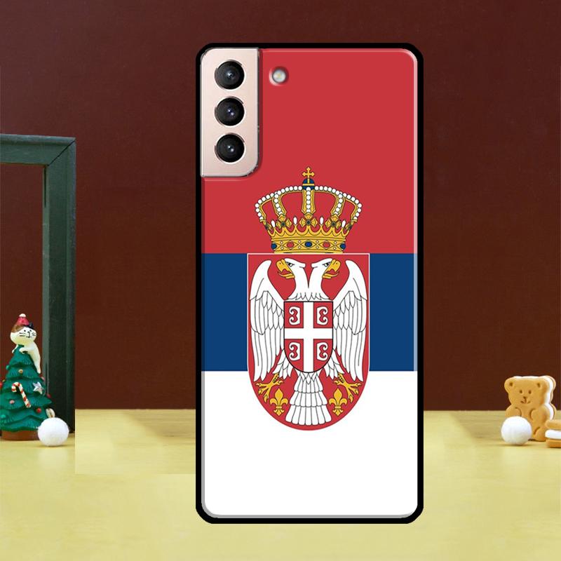 Чехол Флаг Сербии для Samsung Galaxy S23 S21 S22 Ultra S8 S9 S10 Note 10 Plus Note 20 Ultra S20 FE