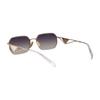 Prada Enamel Triangle Logo Irregular Sunglasses Women sunglasses Gold PRA51SZVN30C