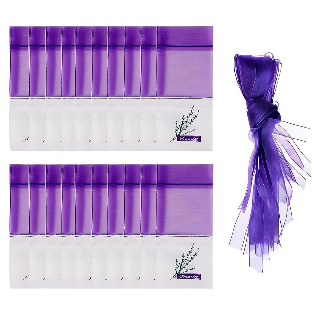 Dried Lavender Flowers Bags Scented Sachets Bag Empty Pouches for Closet Freshening Pack of 20