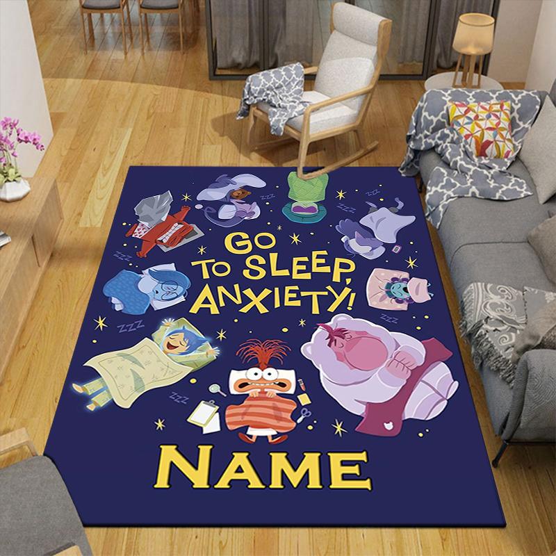 Custom 1Pc Inside Out Team Riley Adventure Rug Office Carpet Indoor Outdoor Entrance Doormat Nonslip Soft And Comfortable Living Room D91686