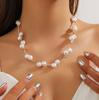 Accessories Premium Clavicle Chain Fashion Temperament Beaded Double Pearl Necklace Choker