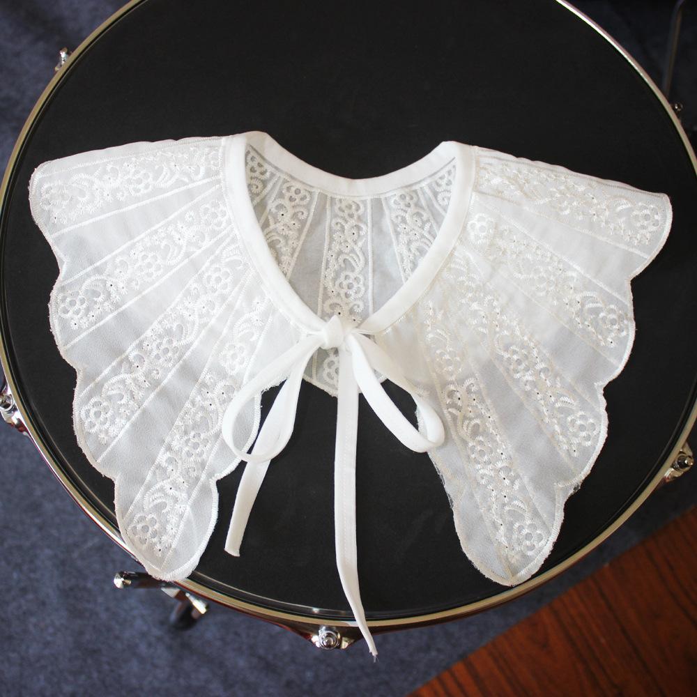 Embroidery Fungus Edge Stand-Up Collar False Collar Female, Stand-Up Collar Decorative Collar