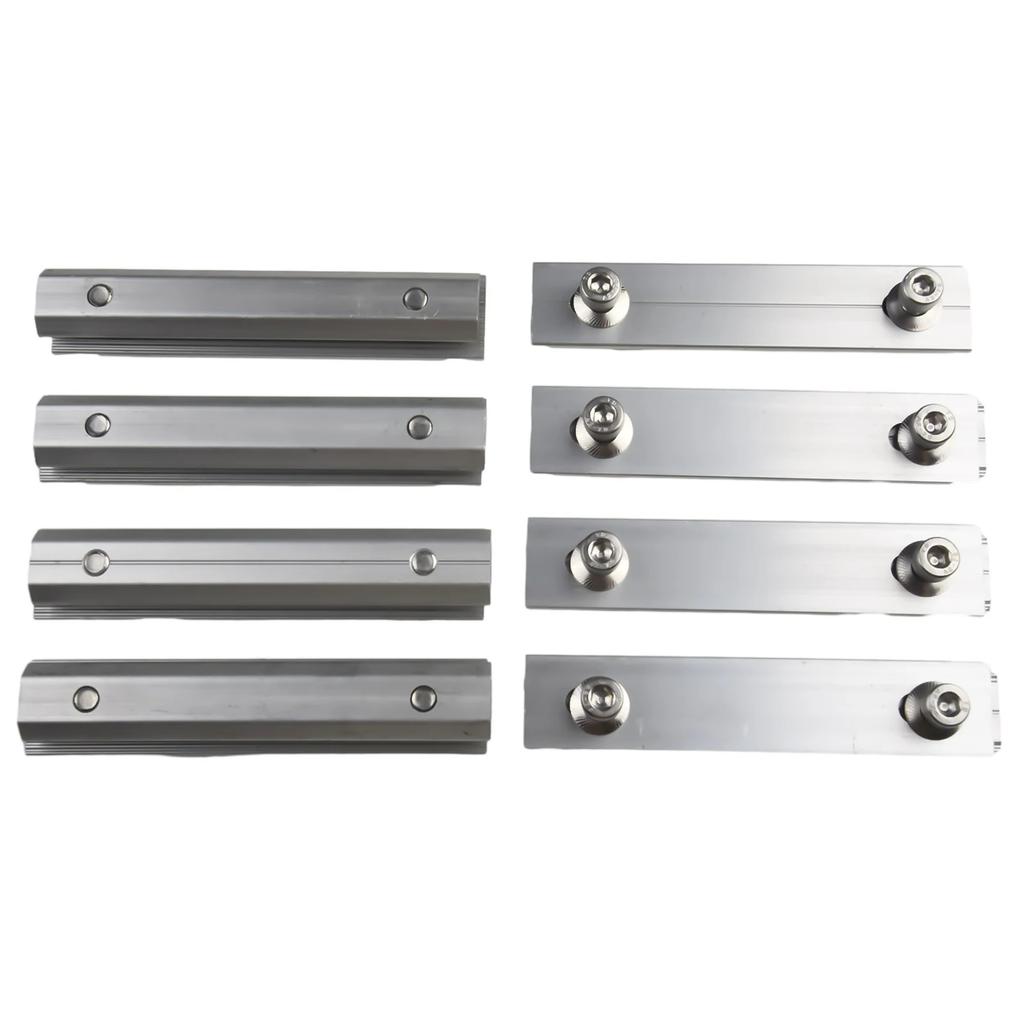 Pv кронштейн направляющий рельс соединитель универсальный солнечный модуль рельсы профиль соединители алюминиевый сплав монтажное соединение 14 см