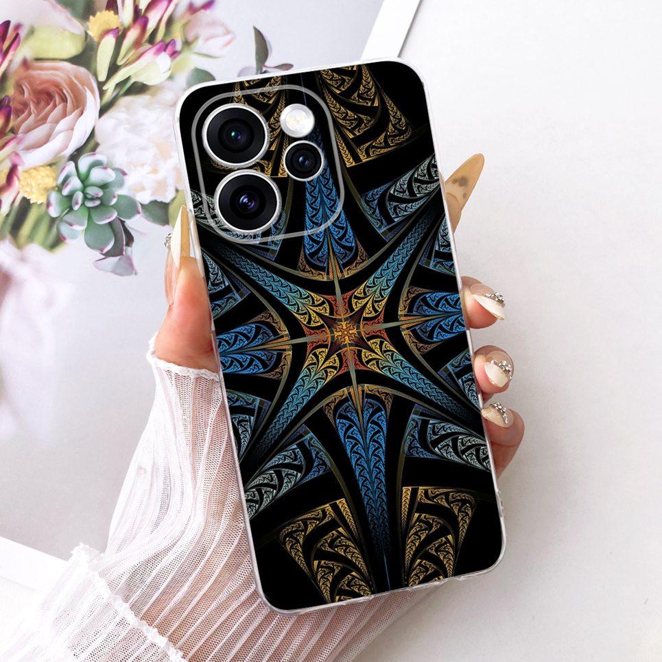 Чехол для телефона Oppo Reno15 F На Reno 15 15F Чехол Крутой Мультяшный Принт Дракон Лев Тигр Задняя Крышка Прозрачный Мягкий Силикон Capa