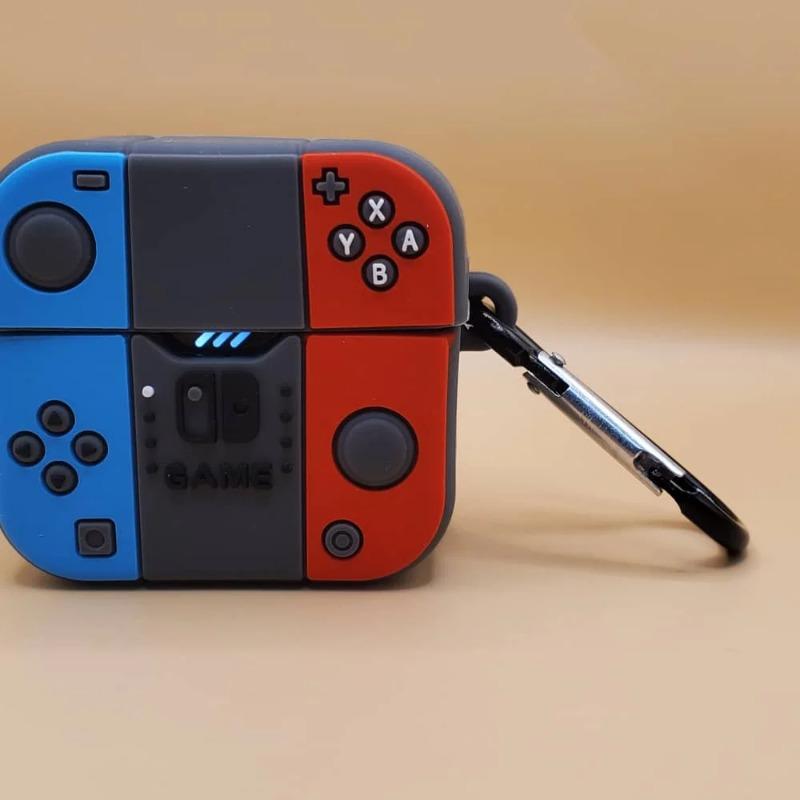 Милый мультяшный чехол для наушников в виде мини-игровой консоли, подходит для Apple Airpods 1 2 3 4 Pro Pro2, силиконовый мягкий чехол для наушников