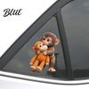 Colorful Car Decals 1 Sheet Sticker Monkey Punch Window Decal Waterproof DIY Scratch Resistant Laptop Water Bottle Phone Case Travel Auto