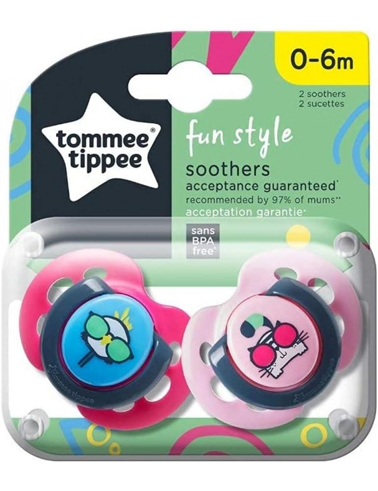 TT 43335795 Soothing pacifier FUN STYLE 0-6m 2 pcs.