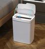 New Smart Bathroom Trash Electronic Trash Can White Touchless Narrow Smart Sensor Garbage Bin Smart Home 15L
