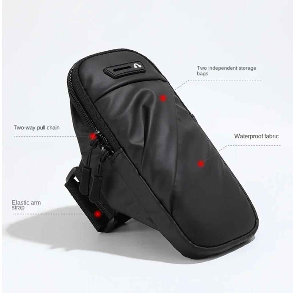 Running Phone Holder Waterproof Wrist Wallet Sport Arm Bag Universal Arm Pouch Large Capacity Zipper Cycling Arm Case