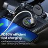 Новое автомобильное зарядное гнездо USB с двумя портами Type-C и USB-A, водонепроницаемое, со светодиодным вольтметром, быстрая зарядка 12 В/24 В для мотоадаптера