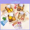 Wooden Simulation Boxed Fruit Bread Sea Food Vegetables Children Set Toys
