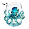 Ocean Style Bar Accessory Octopus Stemless Wine Glass, 3D Marine Animal Printed Themed Glassware Borosilicate Glassware, for Cocktails And Home Unique