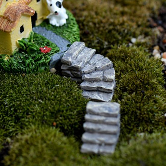 2 шт. мини-ступени из смолы, садовая миниатюрная каменная лестница, дорожный пейзажный орнамент