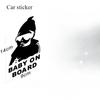 НОВЫЕ Наклейки на машину Креативные BABY ON BOARD Наклейки на заднее стекло автомобиля Задние Светоотражающие Наклейки Предупреждающие наклейки для автомобиля Черные Белые