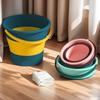 Collapsible Water Bucket Fishing Bucket Portable Carry Outdoor Wash Car Storage Bucket Home Large Capacity Thickened Hand-Carried Bucket