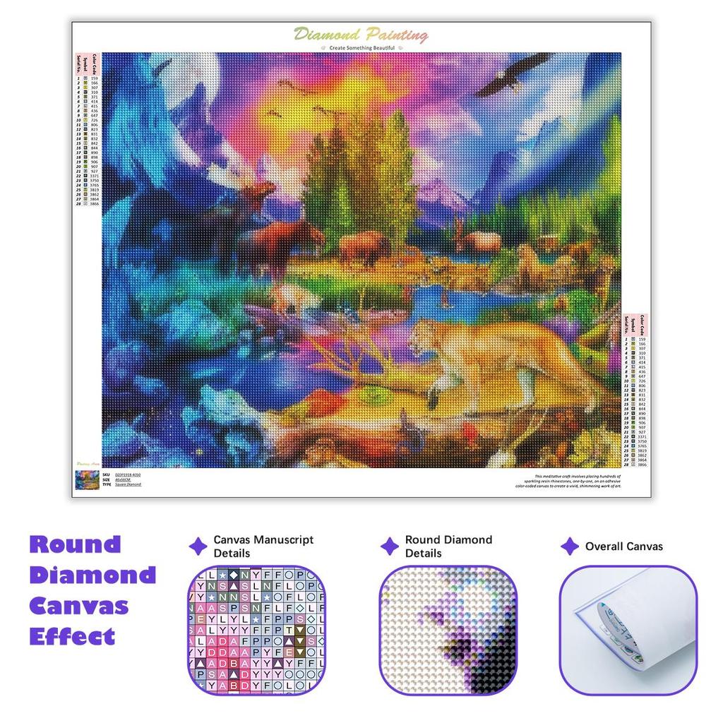 Рамка 5D полная круглая алмазная живопись Лев Корова горный хрусталь фотографии Алмазная вышивка комплект мозаики животных домашний декор 30x40 см