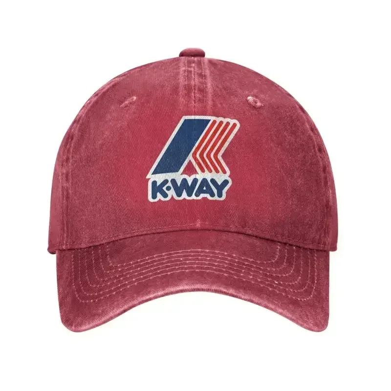 Custom Cool Cotton KWay Symbol Baseball Cap for Men Women Adjustable Adult Dad Hat Outdoor