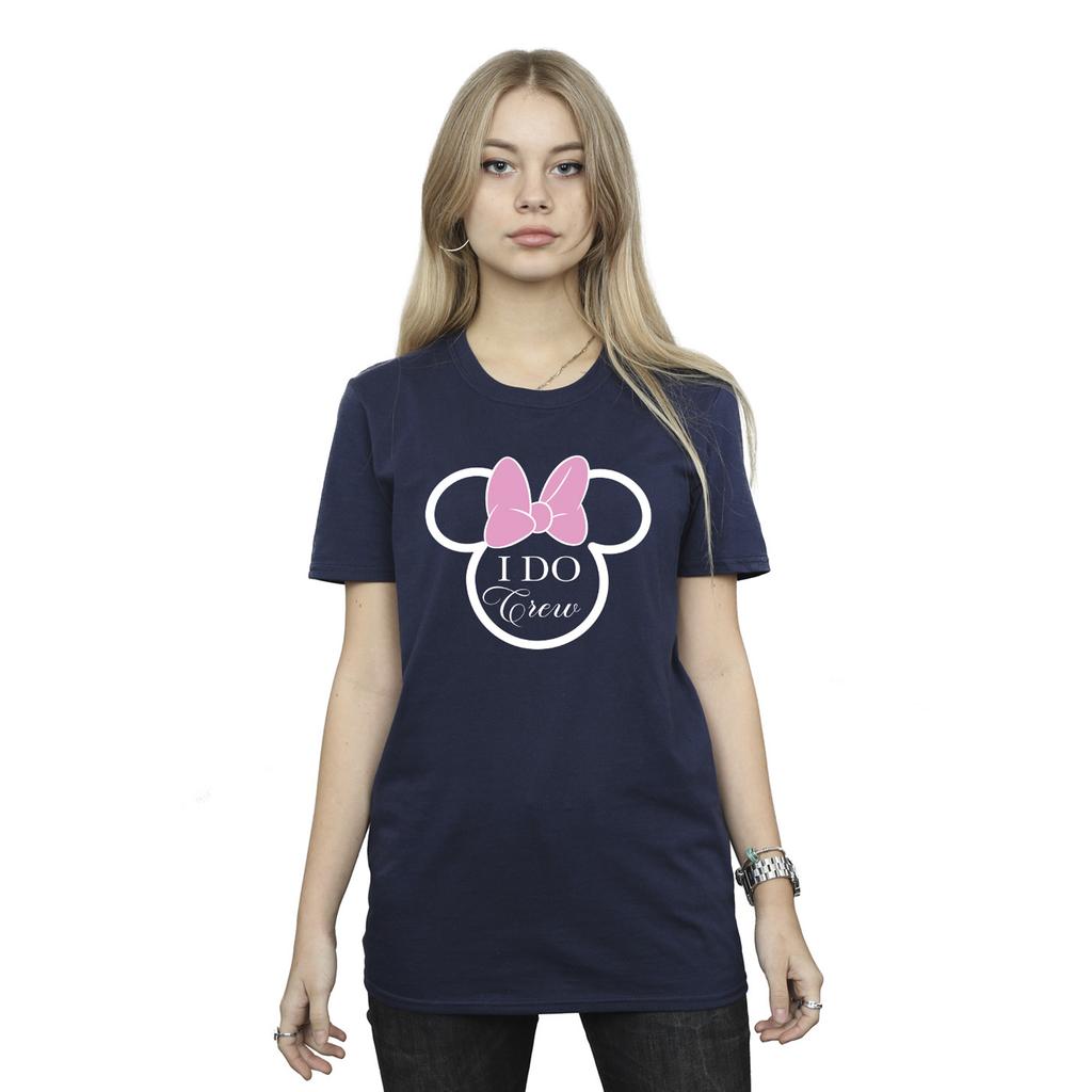 Disney Womens/Ladies I Do Crew Minnie Mouse Cotton Boyfriend T-Shirt
