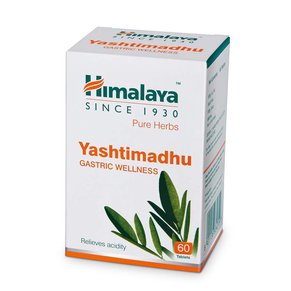 Himalaya Wellness Yashtimadhu Tablets for Gastric Wellness, Pack of 60, Supports Ulcer Relief & Digestive Comfort