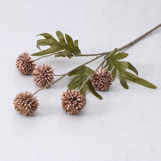 1 ветка цветок из искусственного шелка, не требующий полива, широко применяется, гибкий, необычный, простой в уходе, красивый искусственный стебель одуванчика для гостиной