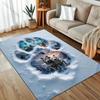 1 шт. Коврики с креативным принтом следов лап снежного волка, Мягкие ковры, Гостиная, Столовая, Спальня Коврик для домашнего декора Быстрая доставка