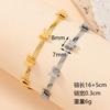 Браслет из нержавеющей стали золотого цвета с бабочкой для женщин мужчин модный новый браслет-цепочка из нержавеющей стали ювелирное изделие подарок другу вечеринка