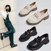 Loafers Women's British Style Small Leather Shoes Women's Shoes Small Fragrant Style Single Shoes
