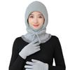 Rabbit Wool Blended Warm Hat Lady Mother Winter Scarf Mask One-piece Hat Middle Grandmother One-piece Hat