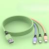 Applicable To 6A Apple Data Cable TYPE-C Mobile USB Android Charging Cable Super Fast Charging Cable One Tow Three