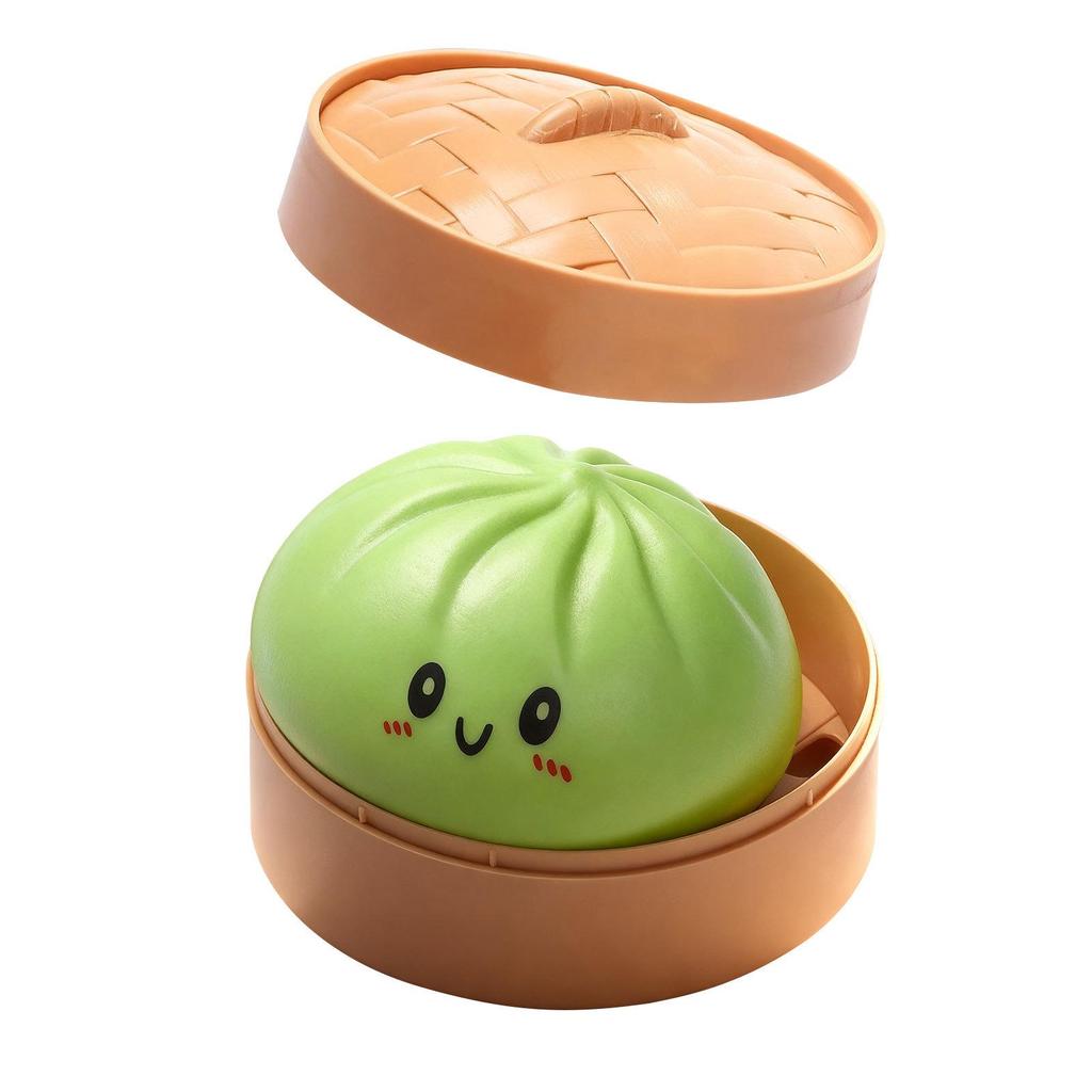 Cute Slow Rebound Baozi Stress Relief Squeeze Toy - Soft, Fun & Portable Office Ornament