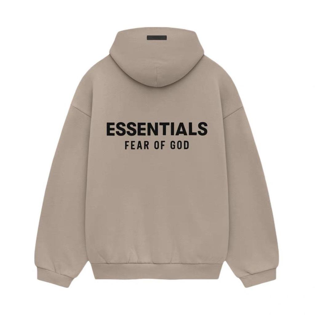 Green X FOG Essentials Plus Velvet Hooded Sweatshirt SS24