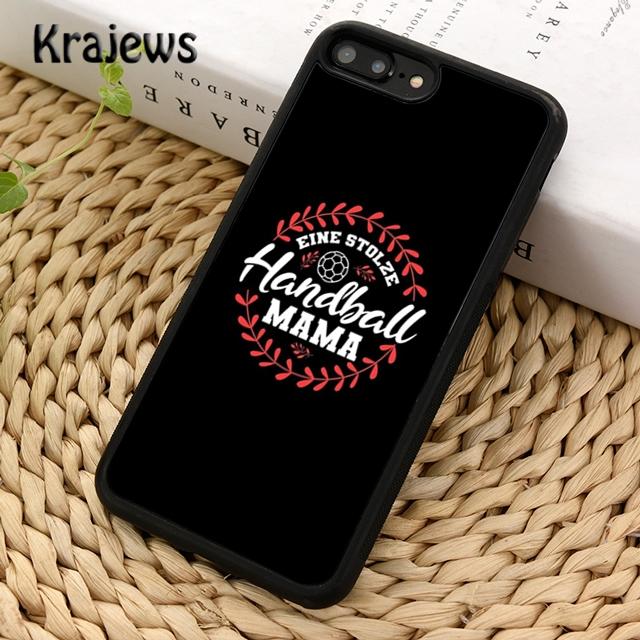 Чехол для телефона Krajews Handball Mom Player Handballer Mother для iPhone 14 6s 7 8 plus X XR XS 11 12 13 pro max Samsung S21 S22ultra