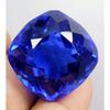 Stunning 93 + Ct Blue Tanzania Tanzanite Cushion Cut Certified Loose Gemstone
