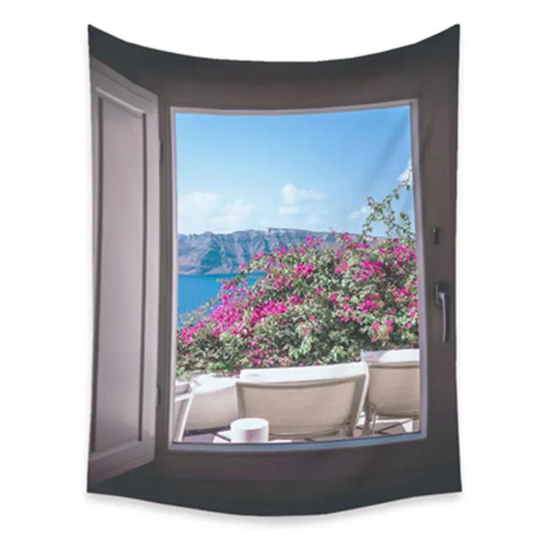 Гобелен для гостиной, фоновая роспись, пляжный коврик, украшение для дома, простой и свежий персонаж, настенный