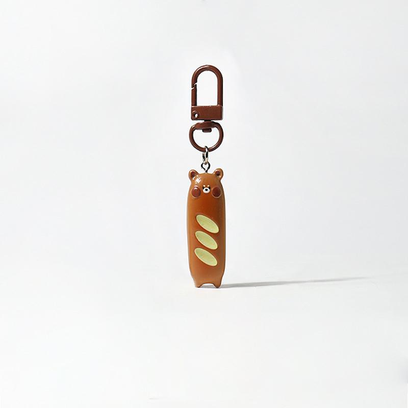 Милый мультяшный багет брелок личность кавайный животное хлеб автомобиль брелок кулон рюкзак украшения аксессуары подарки