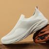 Легкая дышащая обувь для ходьбы Мужская трикотажная сетчатая повседневная спортивная обувь Мягкая эластичная обувь для бега Повседневные балетки
