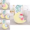 Sanrio Sleeping Moon Plush Toy For Kids Kt Mymelody Cinnamoroll Kuromi Gift